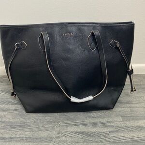 Lodis Bliss Pebbled Leather Tote Bag NWOT